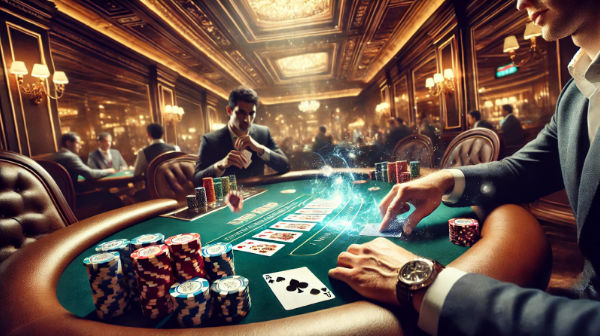 Bild på ett pokerbord