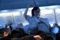 Lufthansa inflight pillow fight