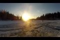 Rackartygarna - Snowboarding with  bungee after a car on sluchy ice!