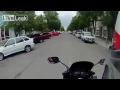 Meanwhile in Russia Motorcycle crash against car