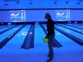 Incredibly lucky bowling trick shot