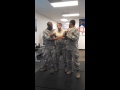 US Air Force Girl gets tazed