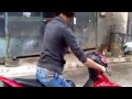Epic Fail Girl on scooter